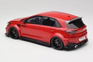 Hyundai i30 N PD Prior Design Engine Piros Otto 1:18 OT1112 Gyanta – 5. kép a 6-ből