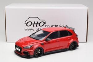 Hyundai i30 N PD Prior Design Engine Piros Otto 1:18 OT1112 Gyanta – 6. kép a 6-ből