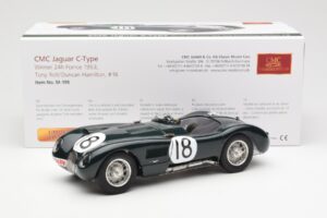 Jaguar C-Type #18 T. Rolt / D. Hamilton 24 Hours of Le Mans Winner 1953 CMC 1:18 M-195 Fém – 6. kép a 6-ből