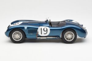 Jaguar C-Type #19 J. Stewart Ecurie Ecosse Goodwood Members Meeting 1954 CMC 1:18 M-192 Fém – 3. kép a 6-ből