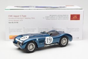 Jaguar C-Type #19 J. Stewart Ecurie Ecosse Goodwood Members Meeting 1954 CMC 1:18 M-192 Fém – 6. kép a 6-ből