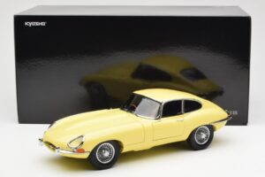 Jaguar E-Type 3.8 Series 1 Világos Sárga Kyosho 1:18 08954LY Fém – 8. kép a 8-ből