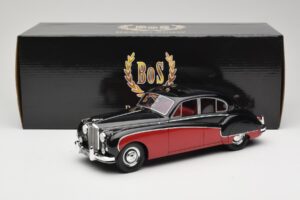 Jaguar Mk VIII Fekete & Sötétpiros BoS Models 1:18 BOS408 Gyanta – 6. kép a 6-ből