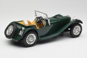 Jaguar SS 100 Roadster Zöld Bburago 1:18 3006 Fém – 3. kép a 8-ből