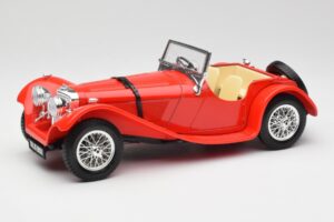 Jaguar SS 100 Piros Bburago 1:18 3006-M1 Fém