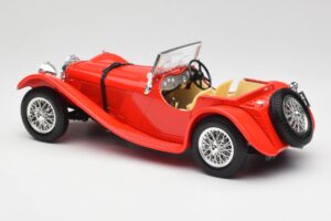 Jaguar SS 100 Piros Bburago 1:18 3006-M1 Fém – 7. kép a 8-ből