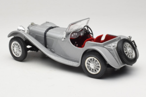 Jaguar SS100 Ezüst Bburago 1:18 3006-M2 Fém – 5. kép a 6-ből