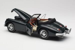 Jaguar XK140 Drophead Coupe Fekete Sun Star 1:18 2802 Fém – 5. kép a 8-ből