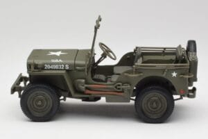 Jeep Willys Katonai Zöld Gate 1:18 1061 Fém – 4. kép a 8-ből