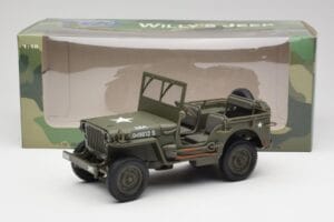 Jeep Willys Katonai Zöld Gate 1:18 1061 Fém – 8. kép a 8-ből