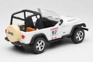 Jeep Wrangler Rallye #97 Bézs Solido 1:18 9012 Fém – 2. kép a 6-ből
