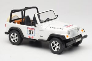 Jeep Wrangler Rallye #97 Bézs Solido 1:18 9012 Fém – 4. kép a 6-ből