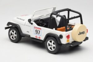 Jeep Wrangler Rallye #97 Bézs Solido 1:18 9012 Fém – 5. kép a 6-ből