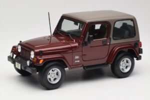 Jeep Wrangler TJ Sahara Piros Maisto 1:18 31662 Fém