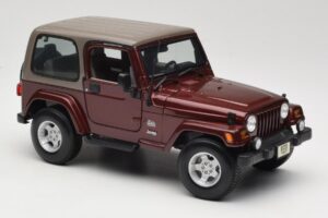 Jeep Wrangler TJ Sahara Piros Maisto 1:18 31662 Fém – 6. kép a 8-ből