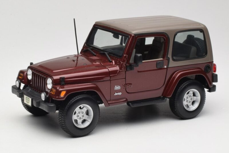 Jeep Wrangler TJ Sahara Piros Maisto 1:18 31662 Fém