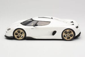 Koenigsegg CC850 Crystal White GT Spirit 1:18 GT903 Gyanta – 3. kép a 6-ből