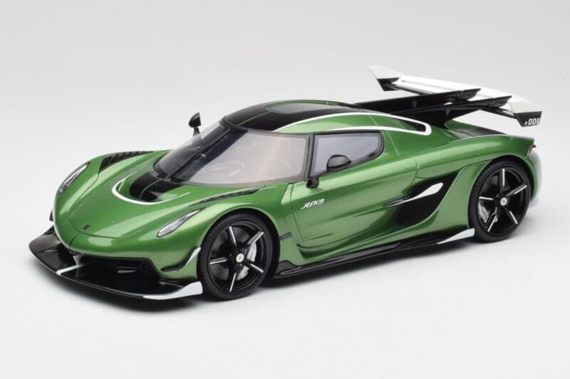 Koenigsegg Jesko Attack Zöld GT Spirit 1:18 GT927 Gyanta