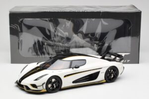 Koenigsegg Regera Crystal Fehér GT Spirit 1:18 GT913 Gyanta – 6. kép a 6-ből