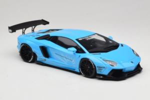 Lamborghini Aventador Liberty Walk Kék GT Spirit 1:18 GT073 Gyanta – 4. kép a 6-ből