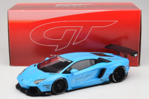 Lamborghini Aventador Liberty Walk Kék GT Spirit 1:18 GT073 Gyanta – 6. kép a 6-ből