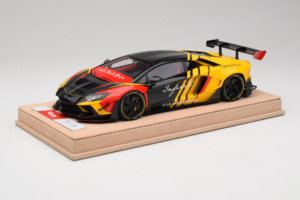 Lamborghini Aventador Liberty Walk Infinite Fekete Sárga Timothy & Pierre 1:18 REMC035 Fém – 2. kép a 7-ből