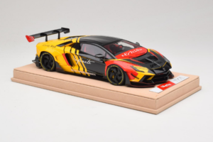 Lamborghini Aventador Liberty Walk Infinite Fekete Sárga Timothy & Pierre 1:18 REMC035 Fém – 4. kép a 7-ből