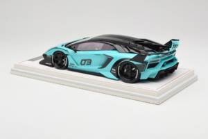 Lamborghini Aventador Liberty Walk LB-Silhouette WORKS GT Evo Mentazöld IVY 1:18 REMC001 Gyanta – 5. kép a 7-ből