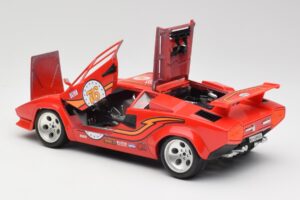 Lamborghini Countach Piros Bburago 1:18 3047 Fém – 5. kép a 8-ből