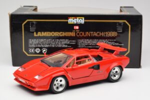 Lamborghini Countach Piros Bburago 1:18 3047-M1 Fém – 8. kép a 8-ből