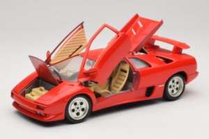 Lamborghini Diablo Piros Bburago 1:18 3041-M1 Fém – 2. kép a 8-ből