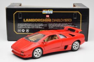Lamborghini Diablo Piros Bburago 1:18 3028-M1 Fém – 8. kép a 8-ből