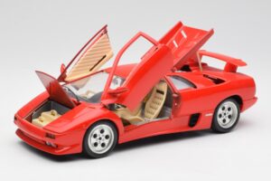 Lamborghini Diablo Piros Bburago 1:18 3028-M1 Fém – 2. kép a 8-ből