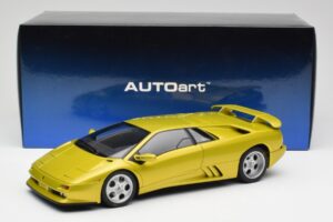 Lamborghini Diablo SE30 Anniversary Edition Sárga Spyder AUTOart 1:18 79157 Fém – 8. kép a 8-ből
