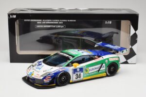 Lamborghini Gallardo LP600+ GT3 Reiter Engineering #34 H-J. Stuck / D. Rostek ADAC 24 Hours Nurburgring 2011 Minichamps 1:18  – 6. kép a 6-ből