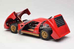 Lamborghini Miura Piros Anson 1:18 30302 Fém – 5. kép a 8-ből
