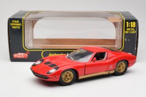 Lamborghini Miura Piros Anson 1:18 30302 Fém – 8. kép a 8-ből