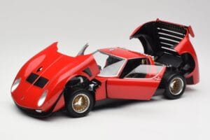 Lamborghini Miura SVR Piros & Fekete Kyosho 1:18 08319R Fém – 2. kép a 8-ből