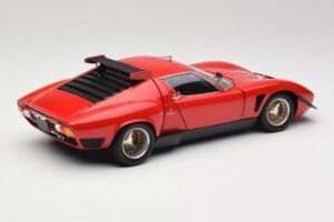 Lamborghini Miura SVR Piros & Fekete Kyosho 1:18 08319R Fém – 3. kép a 8-ből