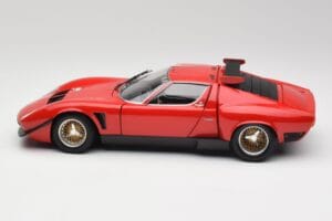 Lamborghini Miura SVR Piros & Fekete Kyosho 1:18 08319R Fém – 4. kép a 8-ből