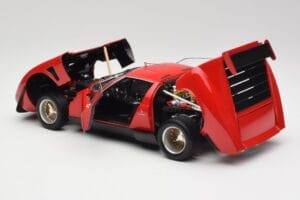 Lamborghini Miura SVR Piros & Fekete Kyosho 1:18 08319R Fém – 5. kép a 8-ből