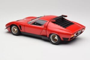 Lamborghini Miura SVR Piros & Fekete Kyosho 1:18 08319R Fém – 7. kép a 8-ből