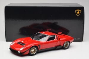 Lamborghini Miura SVR Piros & Fekete Kyosho 1:18 08319R Fém – 8. kép a 8-ből