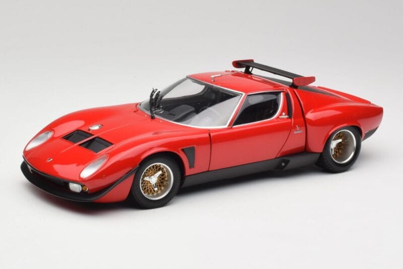Lamborghini Miura SVR Piros & Fekete Kyosho 1:18 08319R Fém