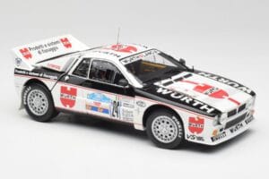 Lancia 037 #1 G. Cunico / E. Bartolich Targa Florio Winner 1983 Kyosho 1:18 08302H Fém – 6. kép a 8-ből