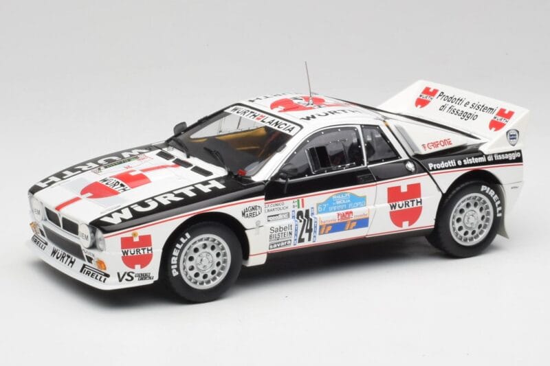 Lancia 037 #1 G. Cunico / E. Bartolich Targa Florio Winner 1983 Kyosho 1:18 08302H Fém