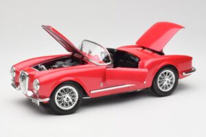Lancia Aurelia B24 Spider Piros Bburago 1:18 3010 Fém – 2. kép a 8-ből