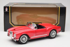 Lancia Aurelia B24 Spider Piros Bburago 1:18 3010 Fém – 8. kép a 8-ből