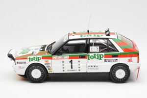 Lancia Delta HF 4WD #1 D. Cerrato Totip Rally Targa Florio 1987 Kyosho 1:18 08960C Fém – 4. kép a 8-ből