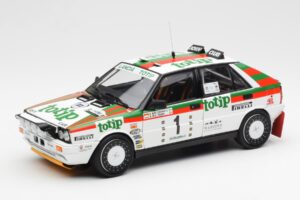 Lancia Delta HF 4WD #1 D. Cerrato Totip Rally Targa Florio 1987 Kyosho 1:18 08960C Fém